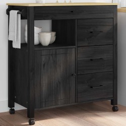 Chariot de cuisine MONZA Noir 84 x 40 x 88,5 cm 532944532944