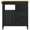 Chariot de cuisine MONZA Noir 84 x 40 x 88,5 cm 532944532944