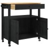Chariot de cuisine MONZA Noir 84 x 40 x 88,5 cm 532945532945