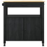 Chariot de cuisine MONZA Noir 84 x 40 x 88,5 cm 532945532945