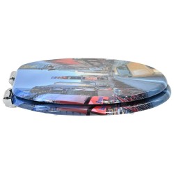 Siège de toilette à fermeture douce Multicolore 44 x 38 cm 532948532948