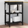 Chariot de cuisine MONZA Noir 60 x 40 x 88,5 cm 532949532949