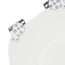 Siège de toilette à fermeture douce Blanc 44 x 38 cm 532950532950