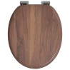 Siège de toilette à fermeture douce Marron 44 x 38 cm 532951532951