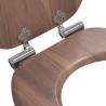 Siège de toilette à fermeture douce Marron 44 x 38 cm 532951532951