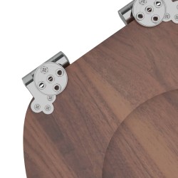 Siège de toilette à fermeture douce Marron 44 x 38 cm 532951532951