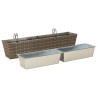 Garde-Corps 2 pcs 80 x 17 x 17 cm Métал 532956532956