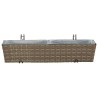 Garde-Corps 2 pcs 80 x 17 x 17 cm Métал 532956532956