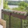 Garde-Corps 2 pcs 80 x 17 x 17 cm Métал 532957532957