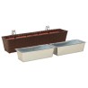 Garde-Corps 2 pcs 80 x 17 x 17 cm Métал 532957532957