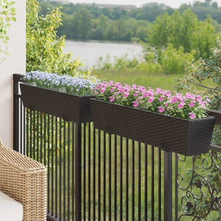 Garde-Corps 2 pcs 80 x 17 x 17 cm Métал 532958532958