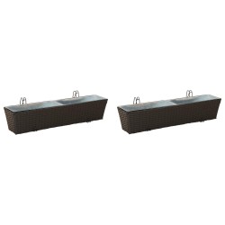Garde-Corps 2 pcs 80 x 17 x 17 cm Métал 532958532958