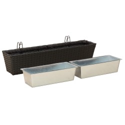 Garde-Corps 2 pcs 80 x 17 x 17 cm Métал 532958532958