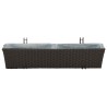 Garde-Corps 2 pcs 80 x 17 x 17 cm Métал 532958532958