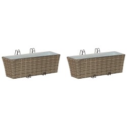 Garde-Corps 2 pcs 50 x 17 x 17 cm Métал 532959532959