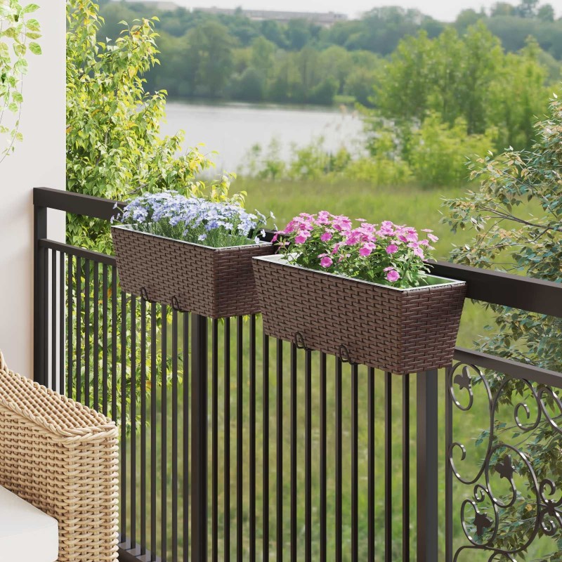 Garde-Corps 2 pcs 50 x 17 x 17 cm Métал 532960532960