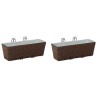 Garde-Corps 2 pcs 50 x 17 x 17 cm Métал 532960532960