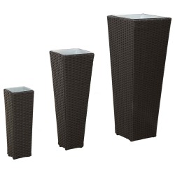 Ensemble d'extérieur 3 pcs Noir Métал 532965532965