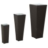 Ensemble d'extérieur 3 pcs Noir Métал 532965532965