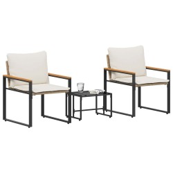 Ensembles de meubles 3 pcs Beige et blanc crème Rotin 532966532966