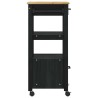 Chariot de cuisine MONZA Noir 48 x 40 x 88,5 cm 532967532967