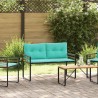 Banc à couches en bois avec coussin Turquoise 114 x 55 x 77 cm 532975532975