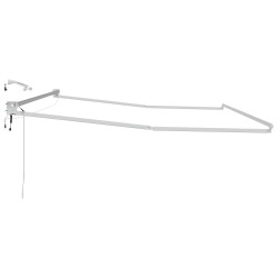 Cadre de store rétractable électrique Blanc 5 x 3 m Aluminium 532977532977