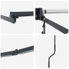 Cadre de store rétractable électrique Anthracite 3 x 2 m 532978532978