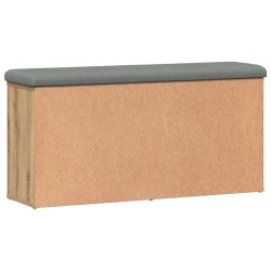 Banc à chaussures chêne artisanal 102x32x50cm bois d'ingénierie 532980532980