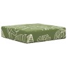 Coussin de Siège d'Extérieur Feuilles Vertes 40 x 40 x 8 cm 532982532982
