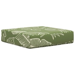 Coussin de Siège d'Extérieur Feuilles Vertes 40 x 40 x 8 cm 532982532982