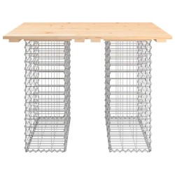 Table de jardin Gabion Design 100x102x72 cm Bois massif Pin 532985532985