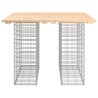 Table de jardin Gabion Design 100x102x72 cm Bois massif Pin 532985532985