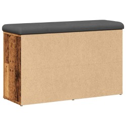 Banc à chaussures vieux bois 82x32x50 cm bois d'ingénierie 532989532989