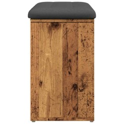 Banc à chaussures vieux bois 82x32x50 cm bois d'ingénierie 532989532989