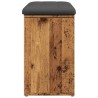 Banc à chaussures vieux bois 82x32x50 cm bois d'ingénierie 532989532989