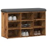 Banc à chaussures vieux bois 82x32x50 cm bois d'ingénierie 532989532989