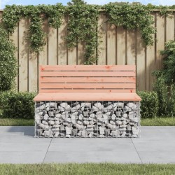 Banc de jardin design gabion 103x70x65cm bois massif de douglas 532990532990
