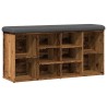 Banc à chaussures vieux bois 102x32x50 cm bois d'ingénierie 532991532991