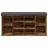 Banc à chaussures vieux bois 102x32x50 cm bois d'ingénierie 532991532991