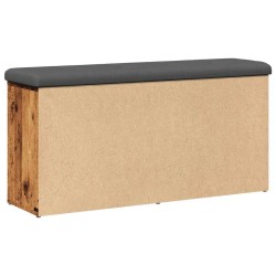 Banc à chaussures vieux bois 102x32x50 cm bois d'ingénierie 532991532991