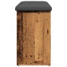 Banc à chaussures vieux bois 102x32x50 cm bois d'ingénierie 532991532991