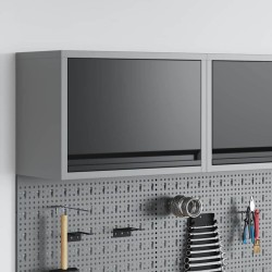 Armoire à outils avec stockage Noir et gris 50 x 25 x 35 cm 532992532992