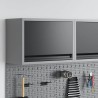Armoire à outils avec stockage Noir et gris 50 x 25 x 35 cm 532992532992