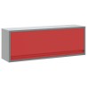 Armoire à outils avec stockage Rouge et Gris 100 x 25 x 35 cm 532995532995