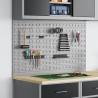 Panneau mural à outils 2 pcs Gris 100 x 1 x 60 cm 532996532996
