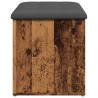 Banc de rangement vieux bois 82x42x45 cm bois d'ingénierie 532997532997