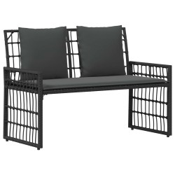 Ensemble de meubles d'extérieur 4 pcs Noir et Gris foncé 533005533005