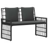 Ensemble de meubles d'extérieur 4 pcs Noir et Gris foncé 533005533005