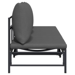 Transat 3 personnes Noir 200 x 62 x 59,5 cm Textilène 533007533007